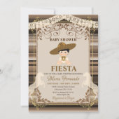 Brown Mexican Baby Shower Fiesta Invitation (Front)
