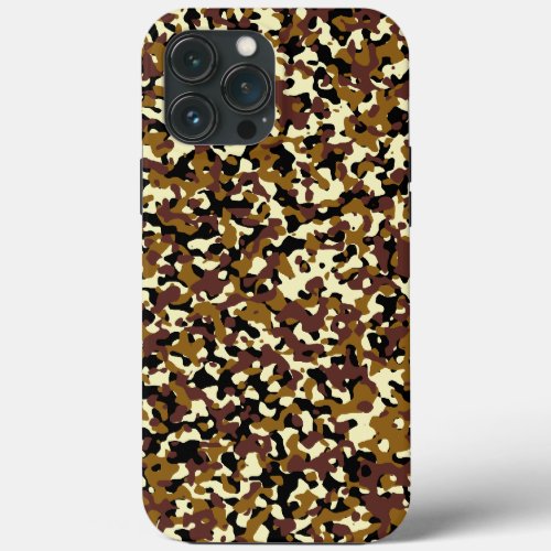 Brown Micro Camo iPhone 13 Pro Max Case