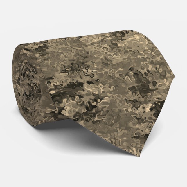 BROWN MINGLE  NECK TIE (Rolled)
