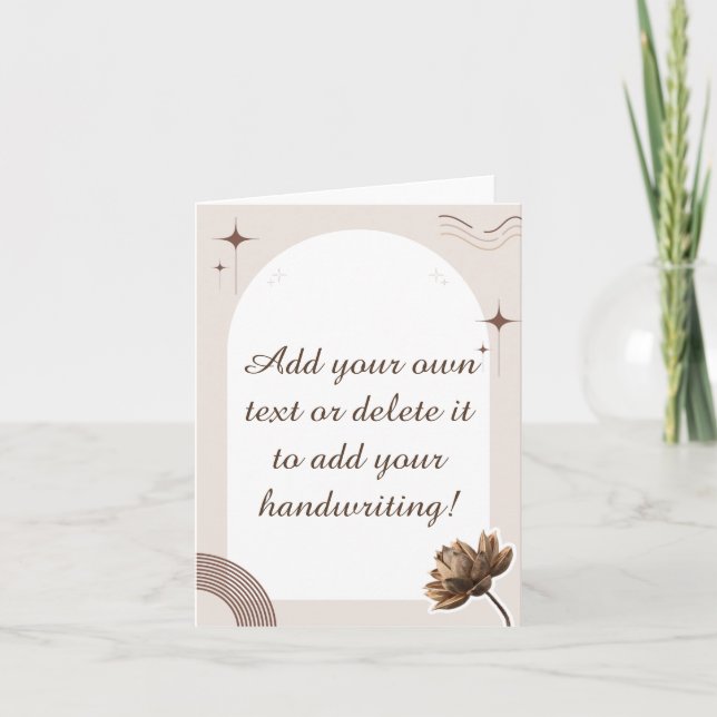 Brown Minimalist Boho Notes Customizable (Front)