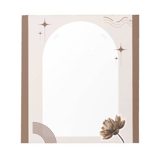 Brown Minimalist Boho Notes Customizable (Front)