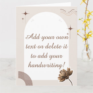 Brown Minimalist Boho Notes Customizable