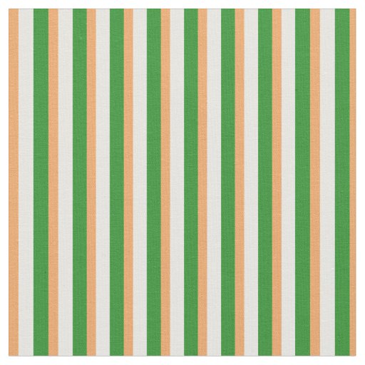 Brown, Mint Cream, and Forest Green Lines Fabric