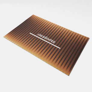 Brown modern Custom Front Door Welcome Mat