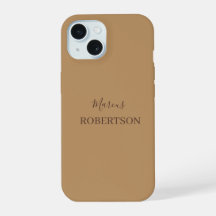Brown monogram calligraphy minimalist professional