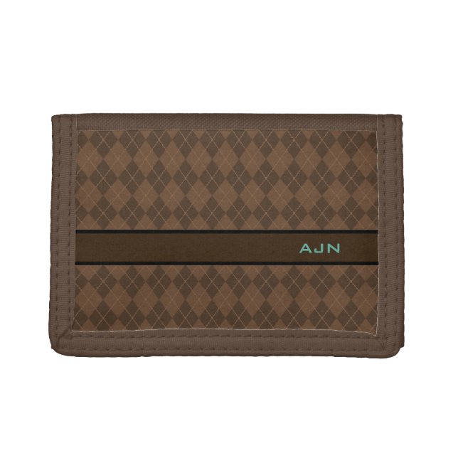 Brown Monogram Men's Retro Wallet Gift (Front)