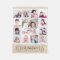 Brown Monogram Photo Collage Fleece Blanket