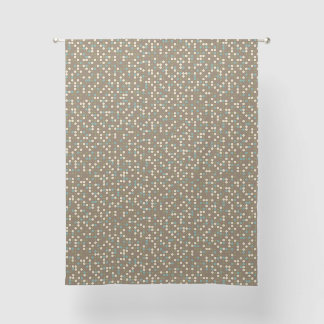 Brown Multi Polka Dot Sheer Curtains