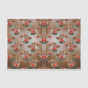 Brown Mushroom Decoupage Crafting Paper