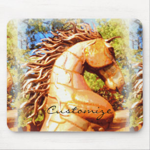 brown mustang stallion Thunder_Cove Mouse Pad