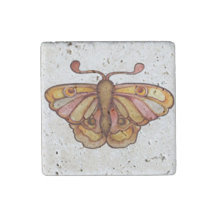 Brown Nature Luna Math Art Stone Magnet