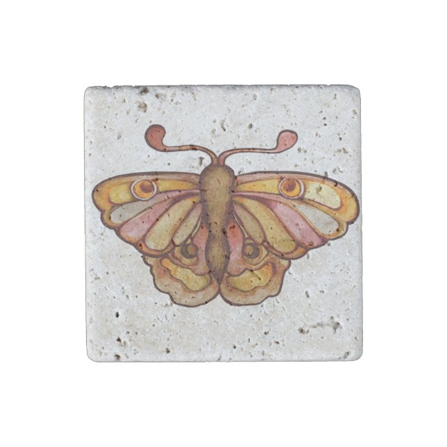 Brown Nature Luna Math Art                   Stone Magnet (Front)