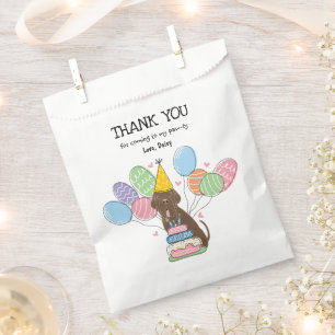 Brown Neapolitan Mastiff Dog Favor Bag