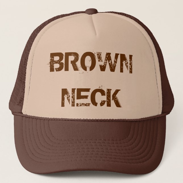 BROWN NECK TRUCKER HAT (Front)