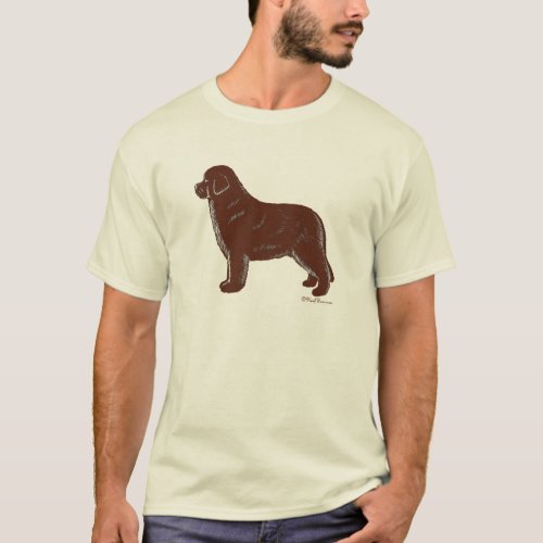 Brown Newfoundland Dog T_Shirt