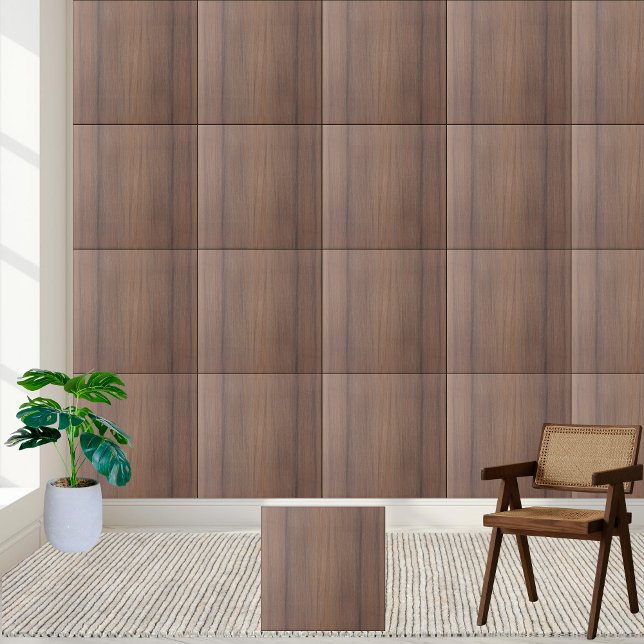 Brown Oak Pattern - Rustic Wood Grain  Ceramic Tile (Brown Oak Pattern - Rustic Wood Grain Ceramic Tile)