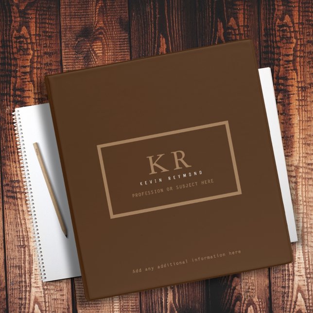 Brown Office or School 3 Ring Binder (Creator Uploaded)