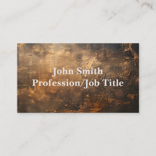 Brown Oil Paint Business Card