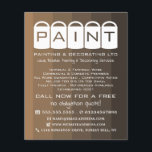Brown Ombre, Paint Buckets, Painter & Decorator Flyer<br><div class="desc">Brown Ombre,  Paint Buckets,  Painter & Decorator Advertising Flyer by The Business Card Store.</div>