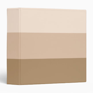 Brown Ombre Striped 3 Ring Binder