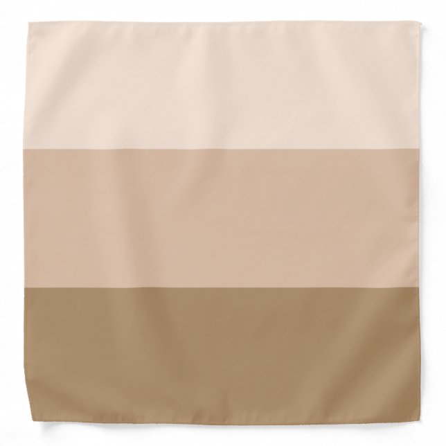 Brown Ombre Striped Bandana (Front)