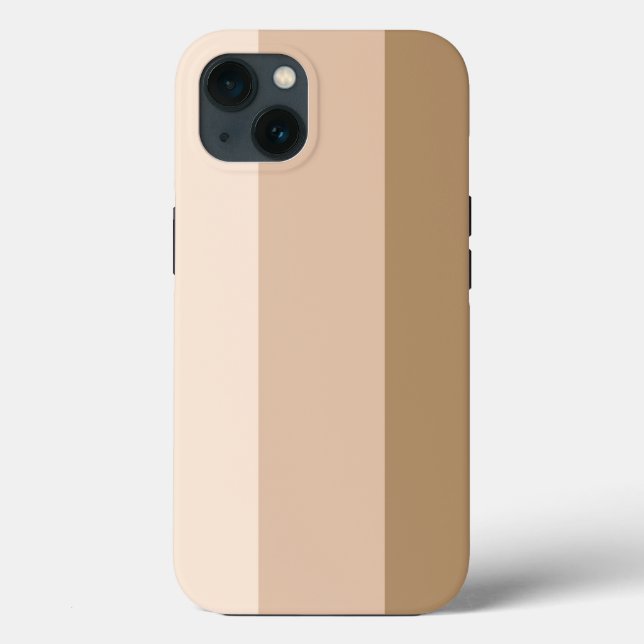 Brown Ombre Striped Case-Mate iPhone Case (Back)