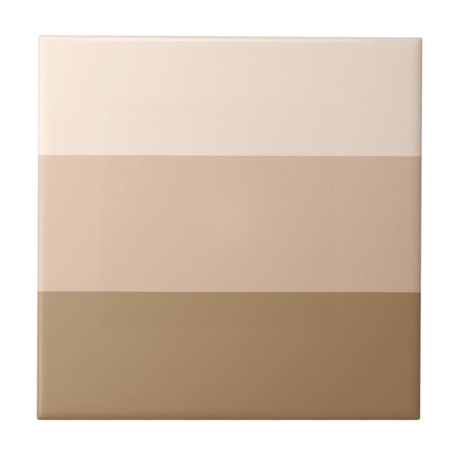 Brown Ombre Striped Ceramic Tile (Front)