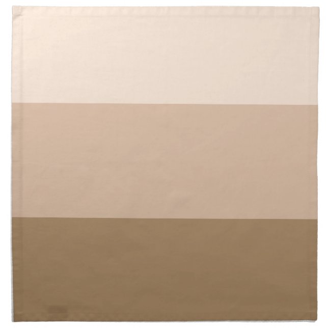 Brown Ombre Striped Cloth Napkin (Front)