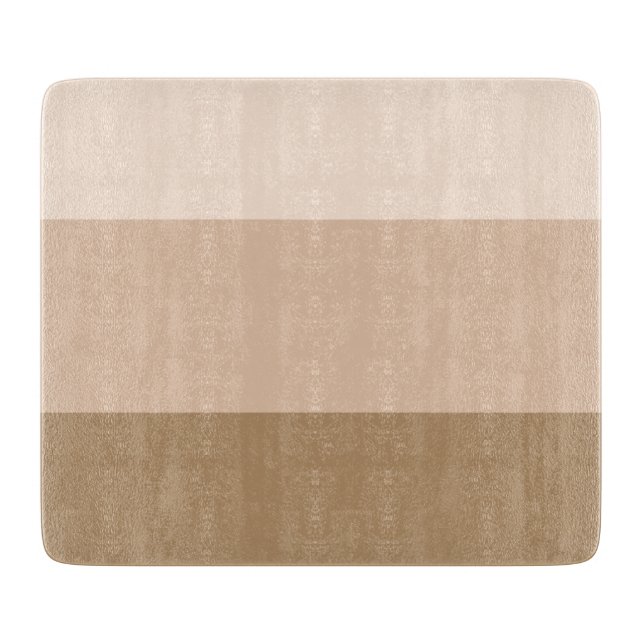 Brown Ombre Striped Cutting Board (Front)