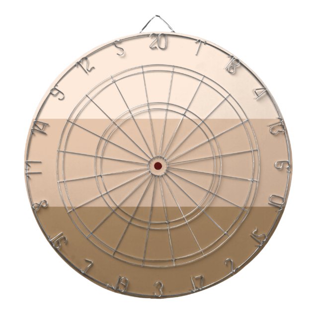 Brown Ombre Striped Dart Board (Front)