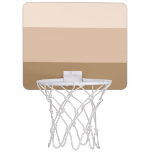 Brown Ombre Striped Mini Basketball Hoop