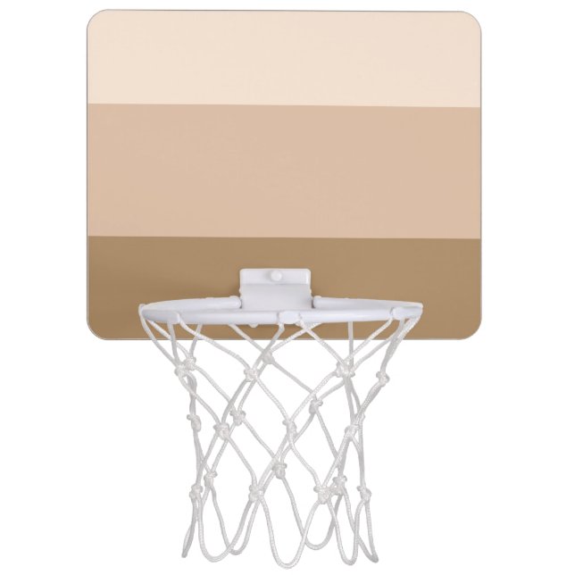 Brown Ombre Striped Mini Basketball Hoop (Front)