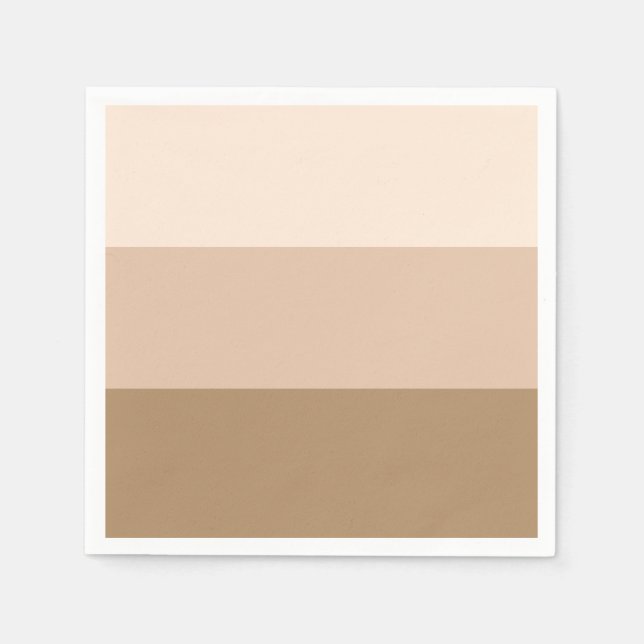 Brown Ombre Striped Napkins (Front)