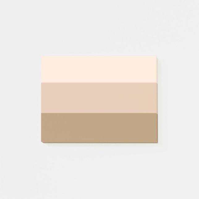Brown Ombre Striped Post-it Notes (Front)
