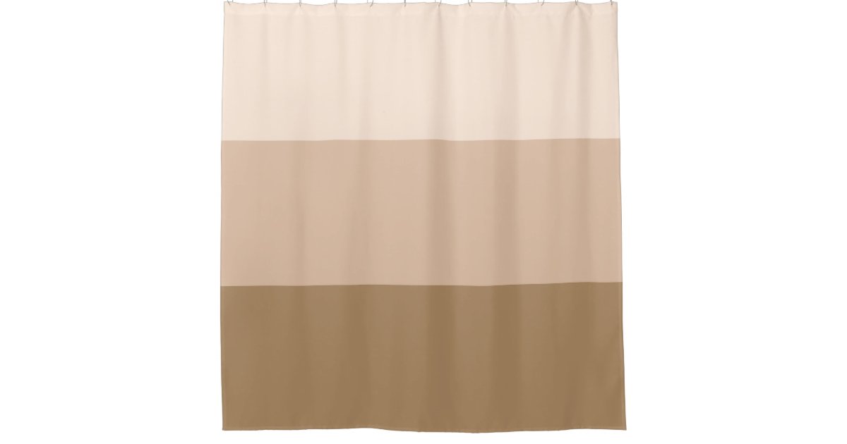 Brown Ombre Striped Shower Curtain Zazzle