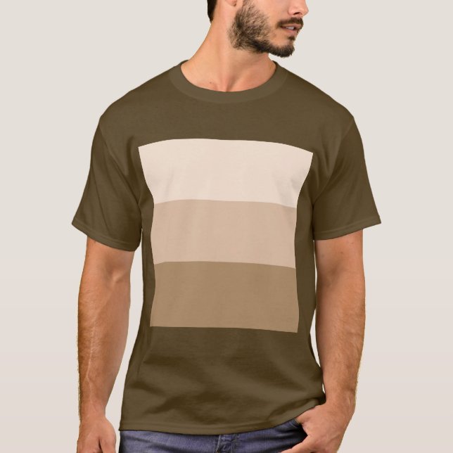 Brown Ombre Striped T-Shirt (Front)