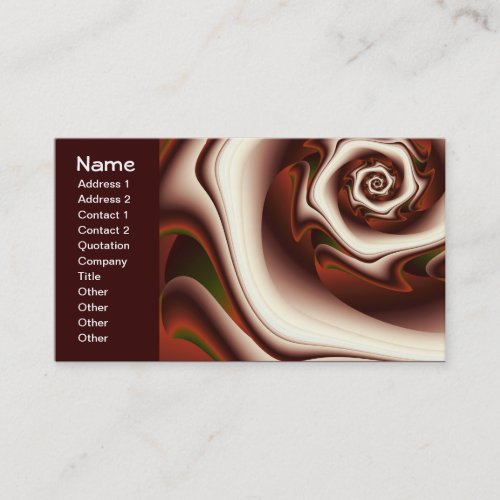 Brown On Brown Digital Abstract Art Business Card Template
