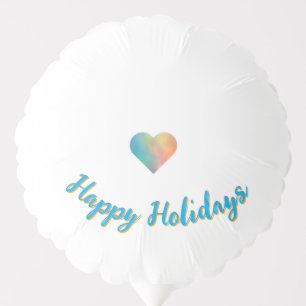 Brown orange Christmas cookie happy holidays name Balloon