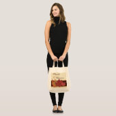 Brown Orange Ivory Dried Leaves MOH Tote Bag (Front (Model))