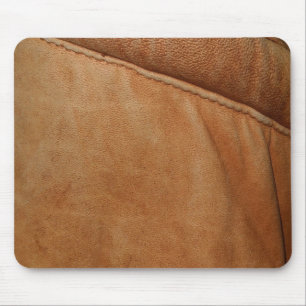 Brown Orange Leather Look Texture Mousemat Mouse Pad