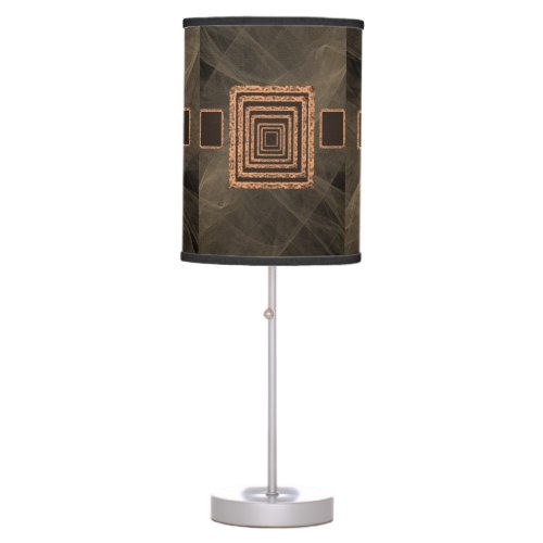 brown orange mirror decorative lamp shade