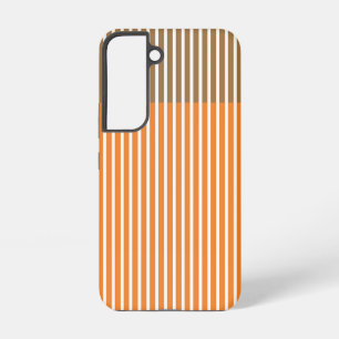 Brown Orange Stripes Samsung Galaxy S22 Case