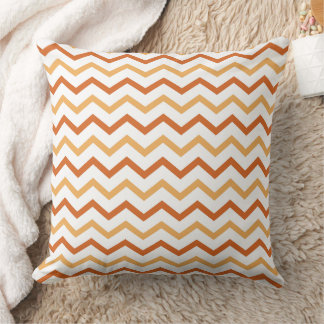 Brown &orange thanksgiving throw pillow