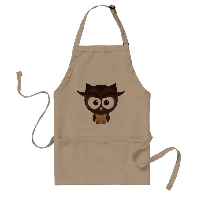 Brown Owl Adult Apron (Front)