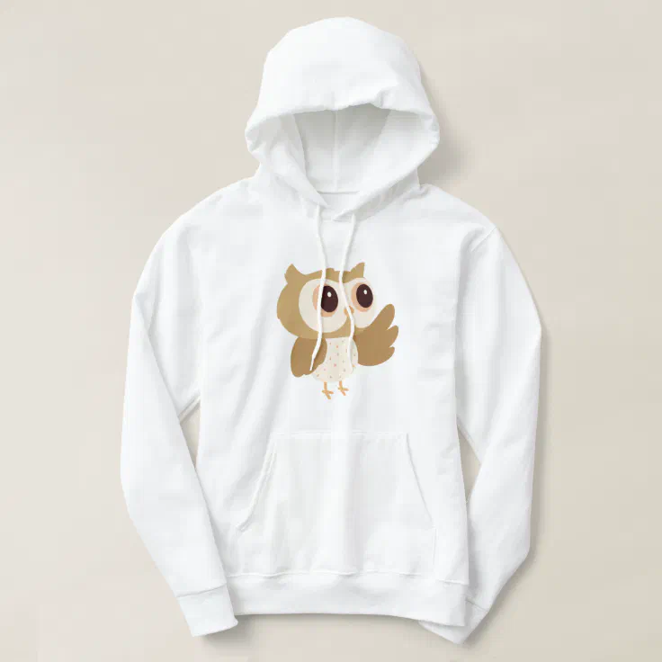 Brown Owl Animal Hoodie | Zazzle