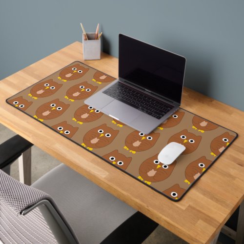 Brown Owl Design Desk Mat