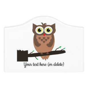 Brown owl Door sign
