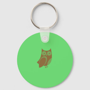 Brown Owl Keychain