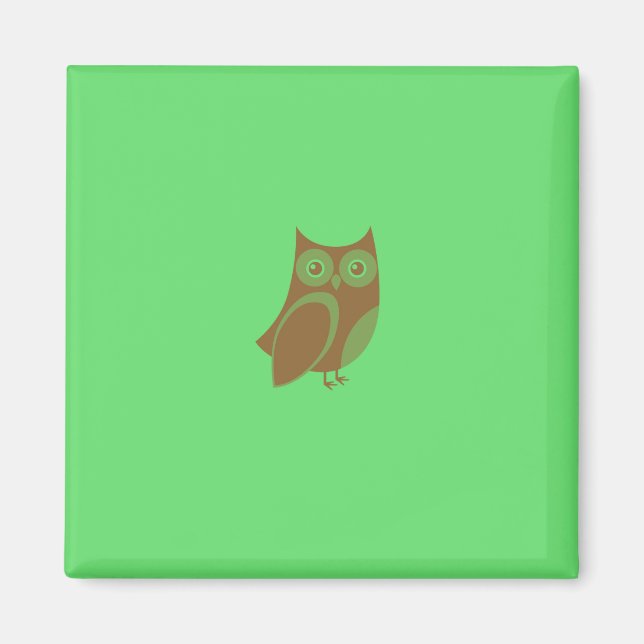 Brown Owl Magnet (Front)