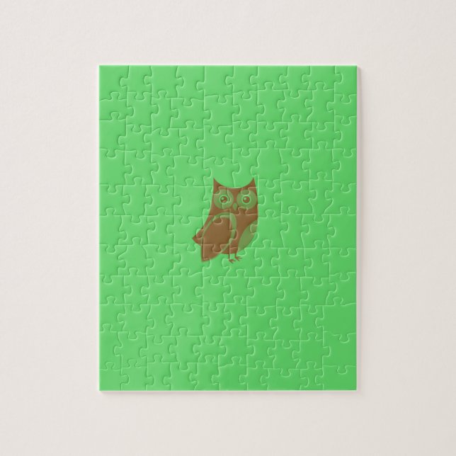 Brown Owl Photo Puzzle (Vertical)